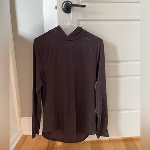 Lululemon men’s medium brown/red athletic hooded long sleeve